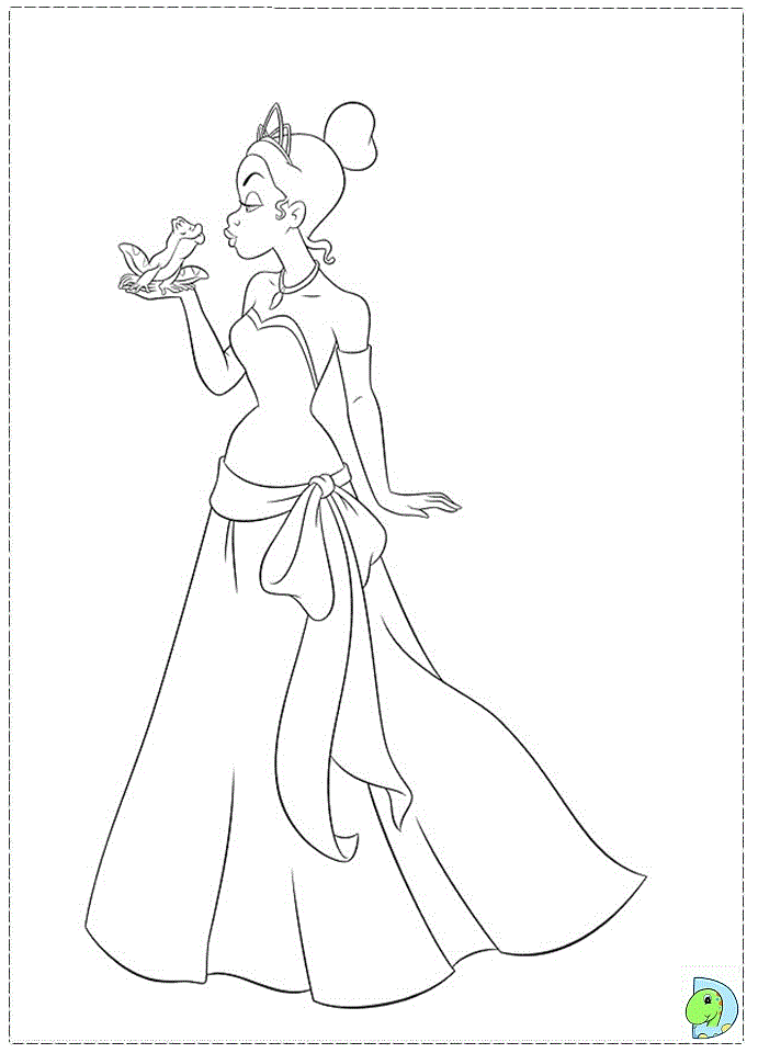 joyful princess frog coloring pages printable jpg