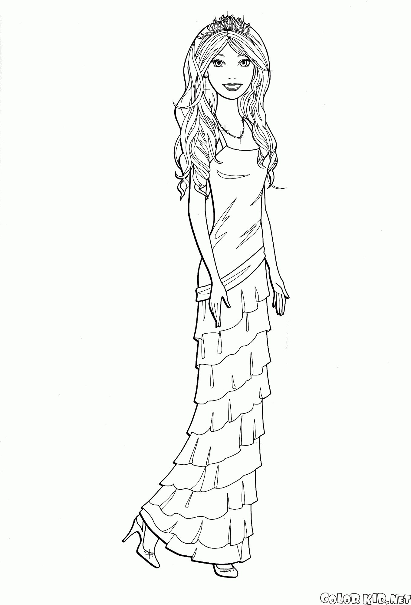 amazing barbie prom coloring pages printable jpg