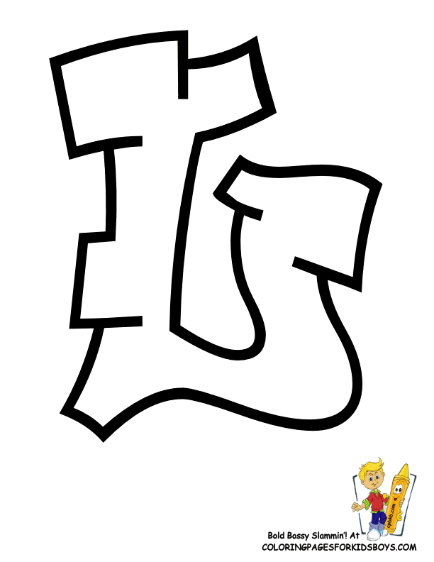 colorful graffiti alphabet coloring pages printable jpg