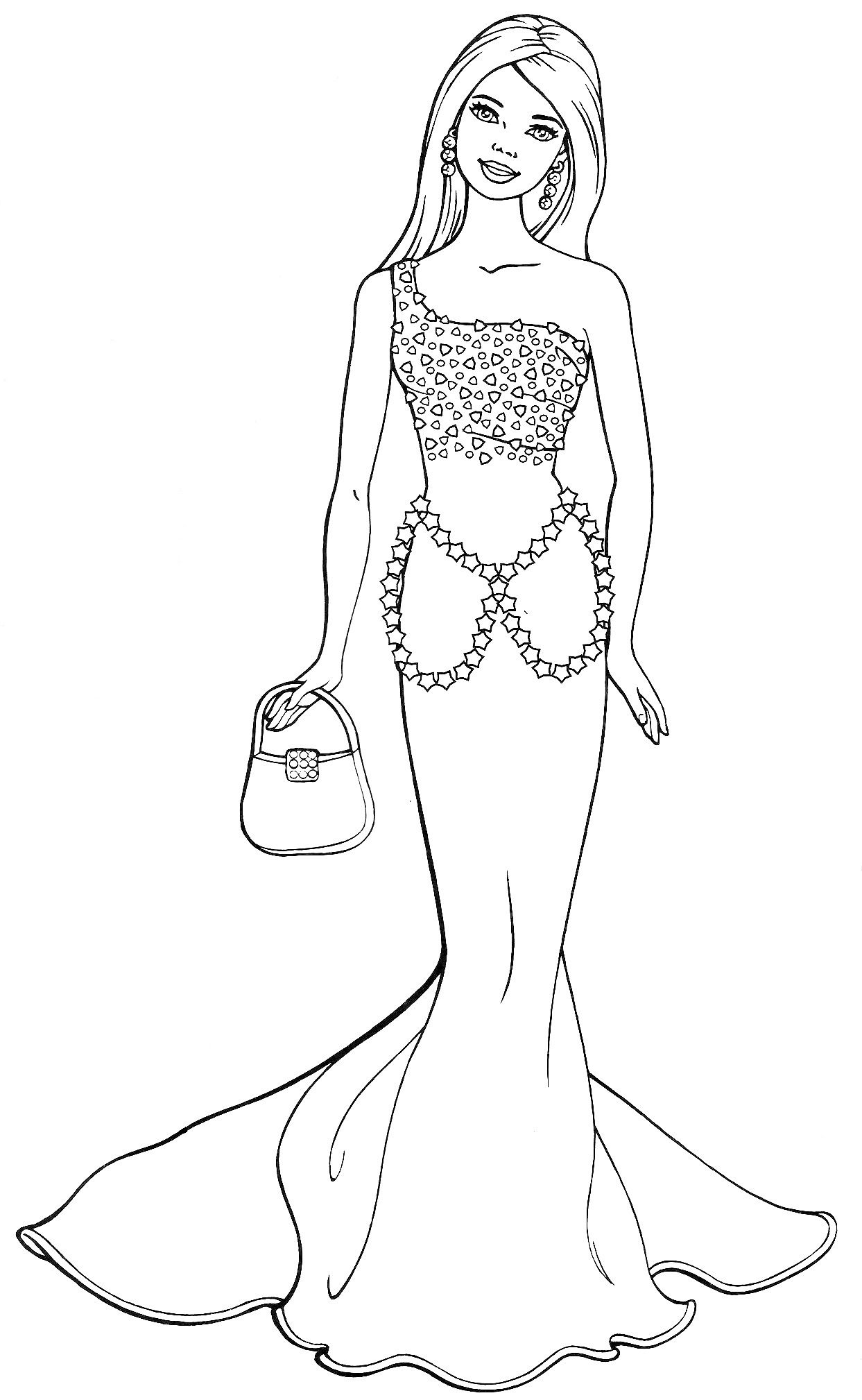 the best barbie prom coloring pages printable jpg