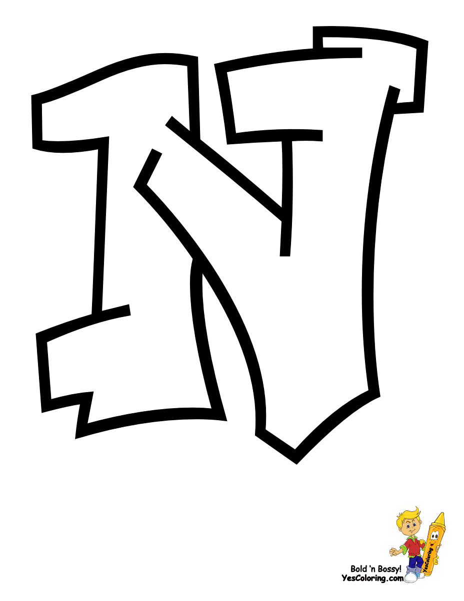 artistic graffiti alphabet coloring pages printable jpg