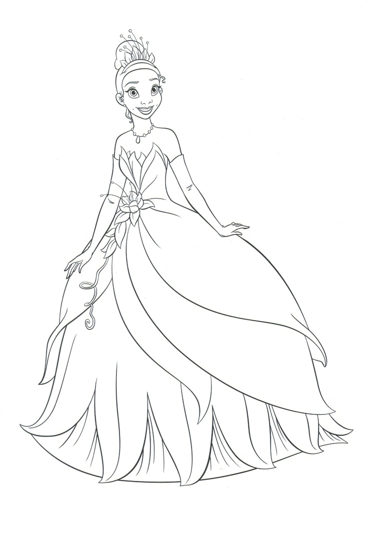 easy princess frog coloring pages printable jpg