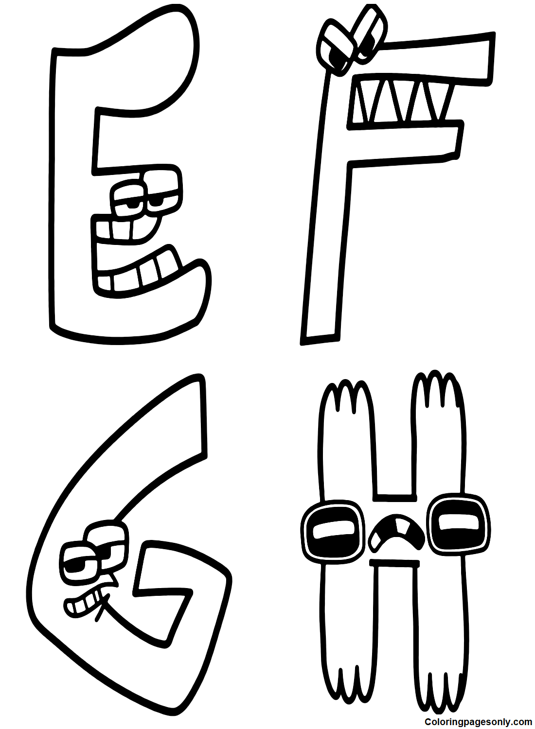 alphabet lore e f g h png jpg