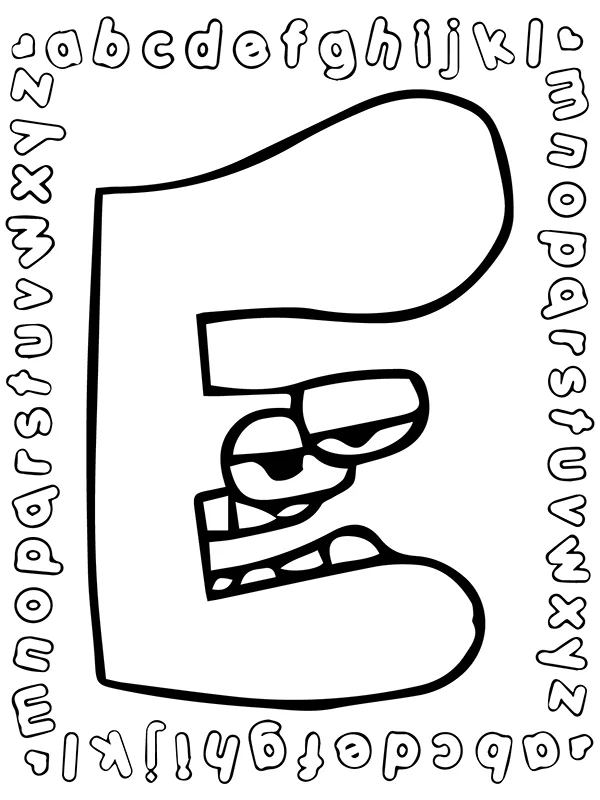 alphabet lore letter e coloring page png webp jpg