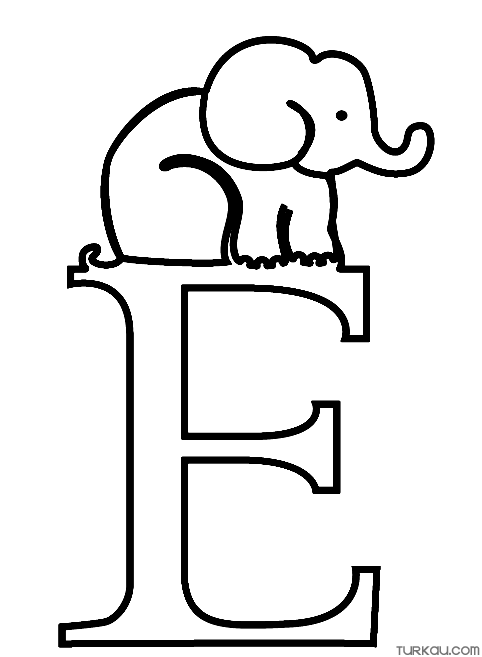 letter e coloring page png jpg