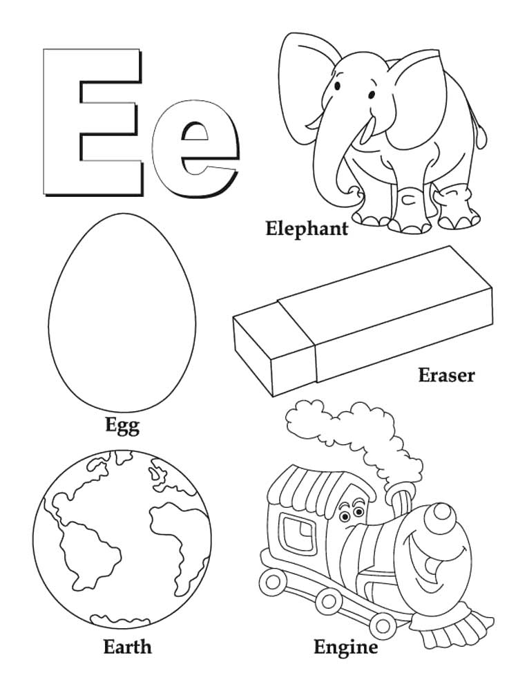 letter e coloring pages of alphabet jpg jpg