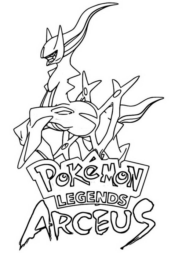 10 Arceus Pokémon Coloring Pages for Creative Expression