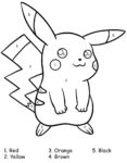 10 Engaging Pokémon Coloring Pages Color By Number for Kids and Adults