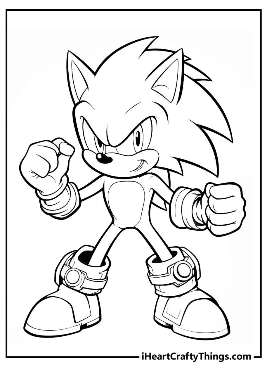 Sonic The Hedgehog Coloring Pages