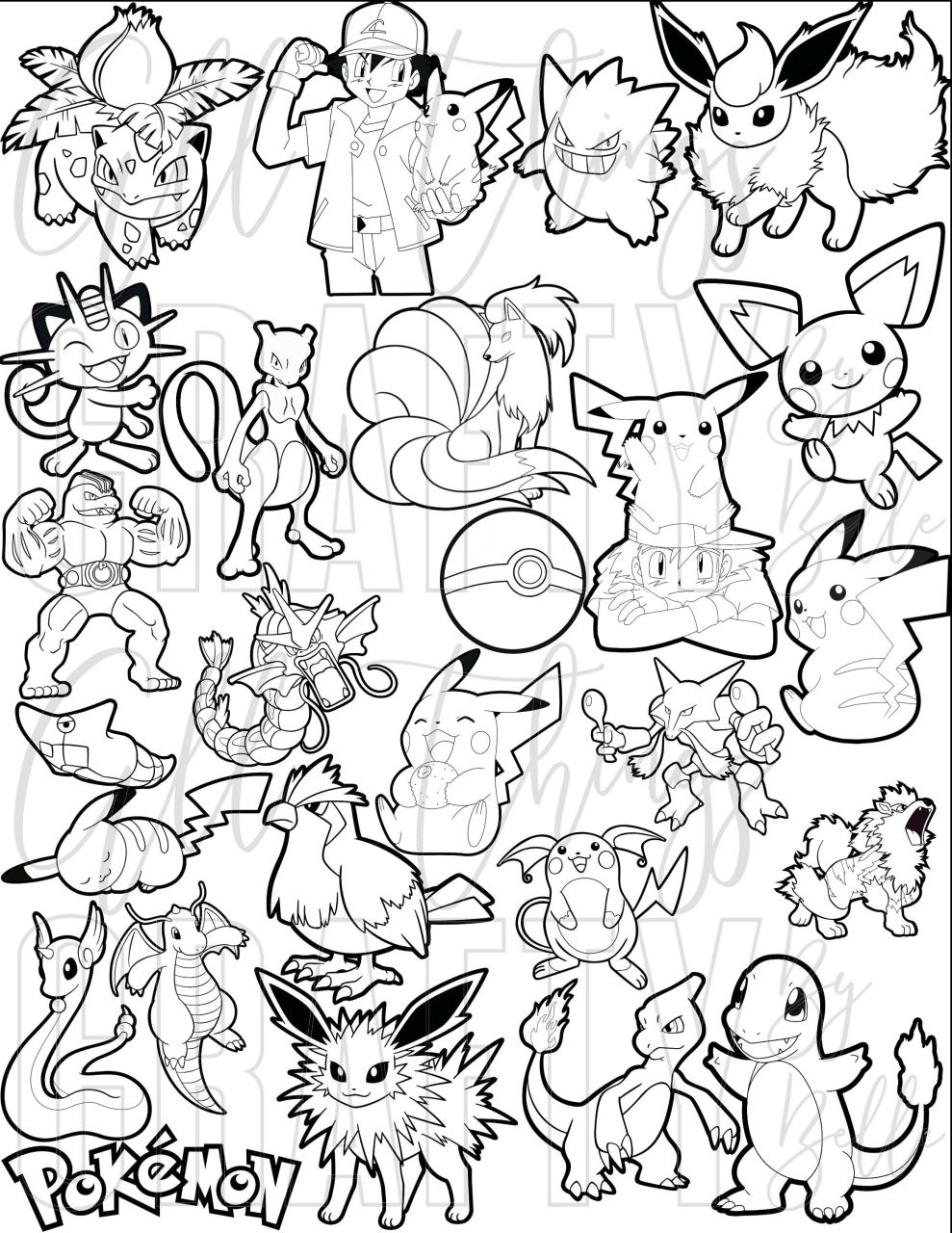 35 Charizard Pokemon Coloring Pages Free Printable 8