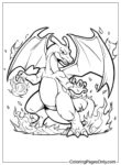 35 Charizard Pokemon Coloring Pages Free Printable 4