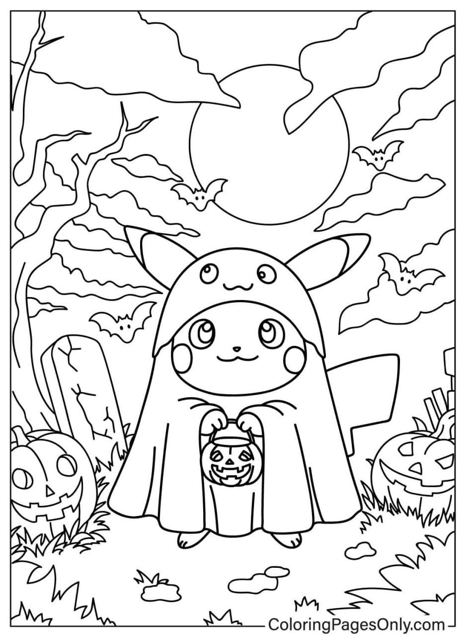 44 Pokemon Halloween Coloring Pages