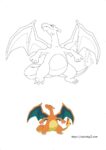 35 Charizard Pokemon Coloring Pages Free Printable 34