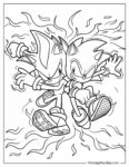 20 Shadow Sonic Coloring Pages Free Printable for Kids