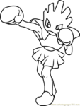 10 Hitmonchan Pokémon Coloring Pages for Your Artistic Journey