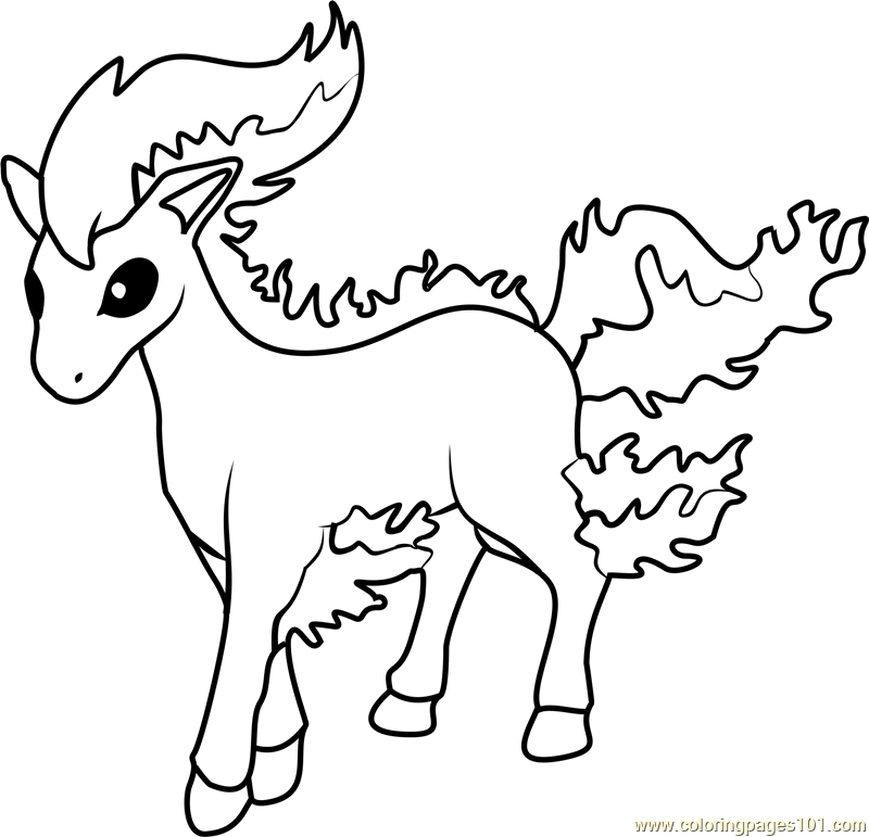 10 Ponyta Pokémon Coloring Pages for Creative Kids and Pokémon Enthusiasts