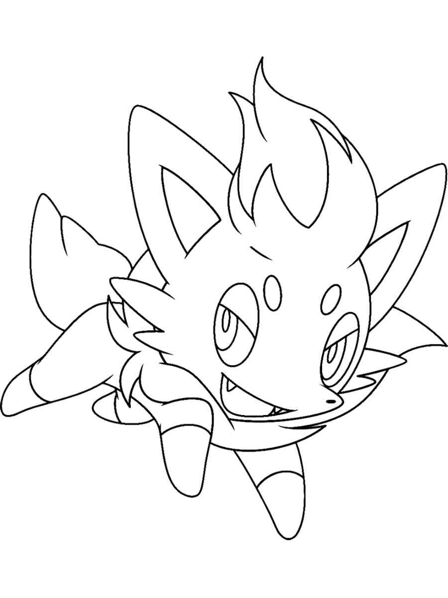 10 Zorua Pokemon Coloring Pages for Creative Kids