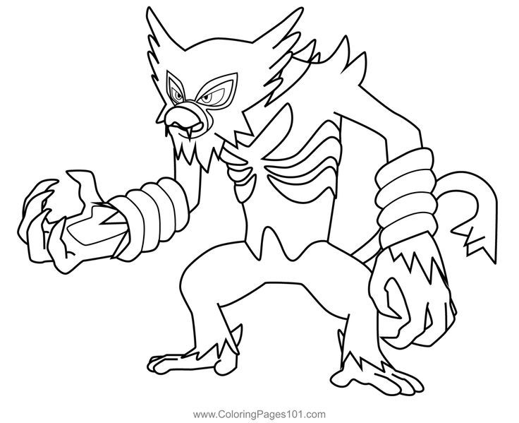 10 Zarude Pokémon Coloring Pages for Kids and Adults