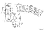 10 Minecraft Pokemon Coloring Pages for Creative Kids