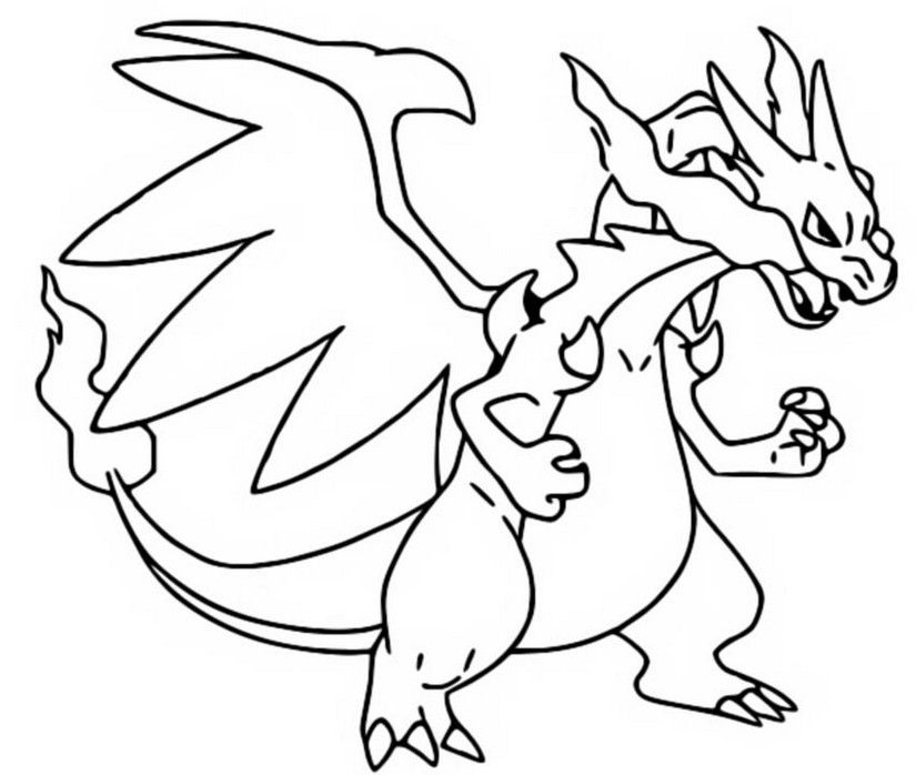 35 Charizard Pokemon Coloring Pages Free Printable 26