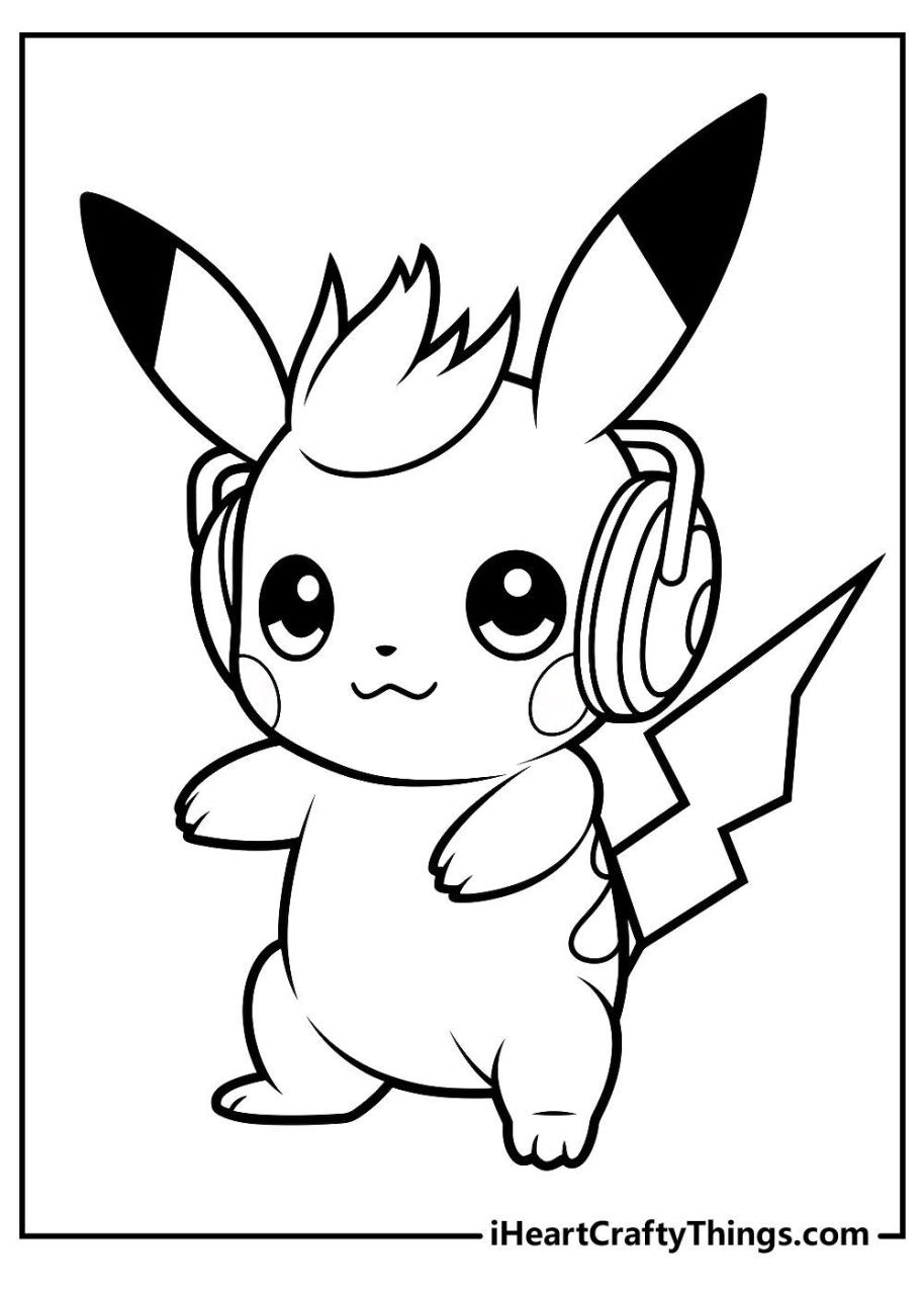 Pikachu Coloring Pages