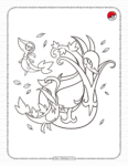 10 Grass Type Pokemon Coloring Pages for Budding Artists