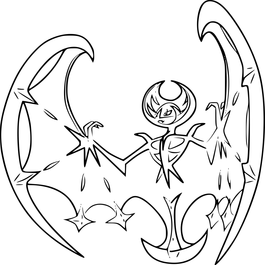 10 Lunala Pokémon Coloring Pages: Unleash Your Inner Artist