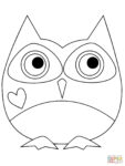 31+ Adorable Owl Coloring Printables for Kids’ Valentine Fun
