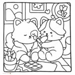 31+ Charming Valentines Couple Coloring Pages for Romantic Souls