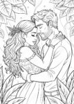 31+ Chibi Valentines Couple Coloring Pages for Anime Fans