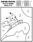 31+ Cute Pokemon Coloring by Numbers for Kids