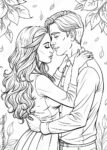 31+ Lovely Valentines Couple Coloring Pages for Cute Couples