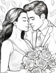 31+ Minimalist Valentines Couple Coloring Pages for an Aesthetic Look