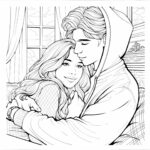 31+ Pastel-Themed Valentines Couple Coloring Pages for Aesthetic Lovers