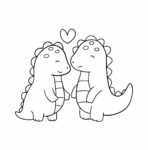 31+ Sweet & Aesthetic Valentines Couple Coloring Pages for Relaxation