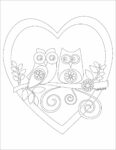 31+ Sweet Owl Valentine Coloring Pages for Adults and Kids