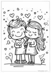 31+ Valentines Couple Coloring Pages for Kids – Color & Celebrate Love