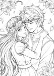 31+ Valentines Couple Coloring Pages for Kids Who Love to Color