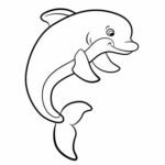 31+ Easy Dolphin Coloring Pages for Kids Free Printable